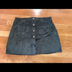 Suede skirts